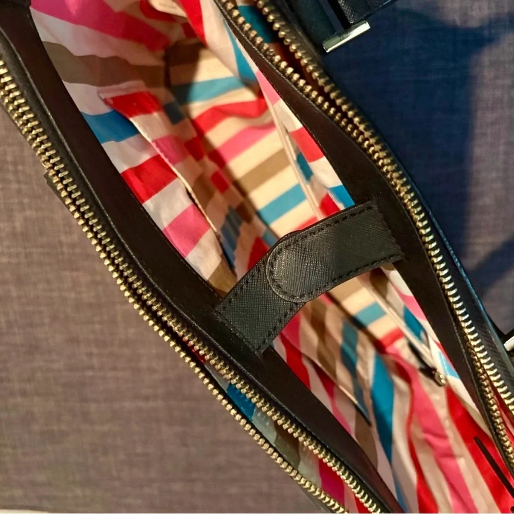 EUC Kate Spade New York Newbury Lane Cadene Black Leather Satchel - Picture 4 of 10